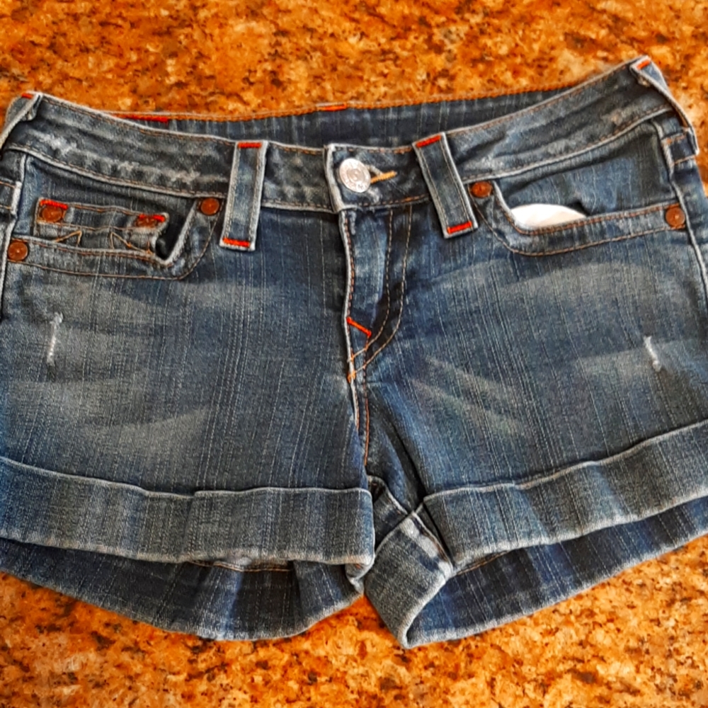 True Religion denim shorts